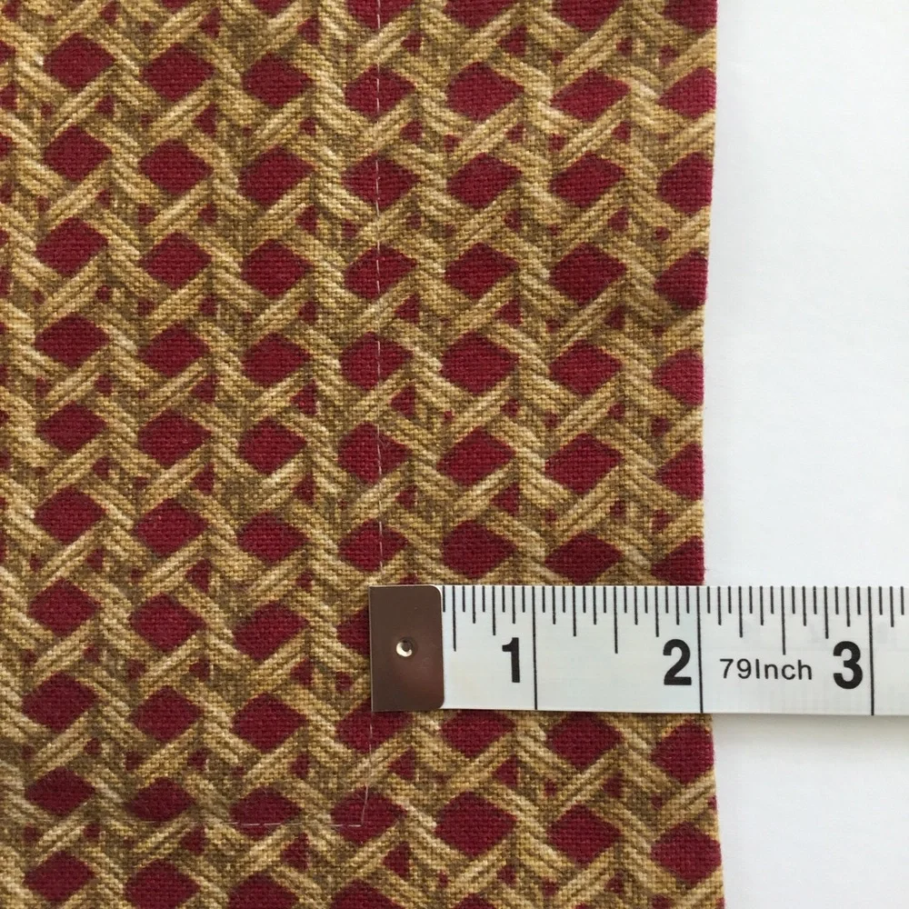 Euro Pillow Shams Geometric Red And Gold Unbranded.